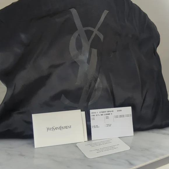 Authentic Saint Laurent ysl black shoulder and top handle bag - Picture 9 of 12